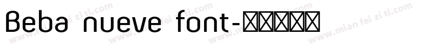 Beba nueve font字体转换